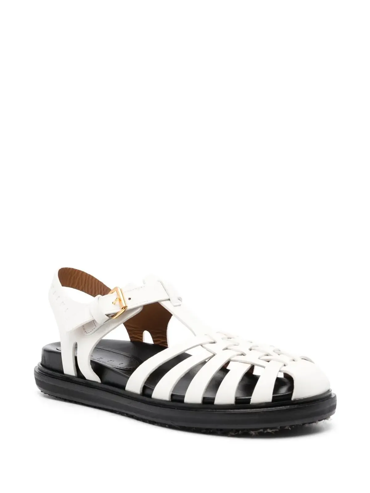 Marni ストラップフラットサンダル - 画像2