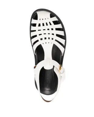 Marni ストラップフラットサンダル - サムネイル4