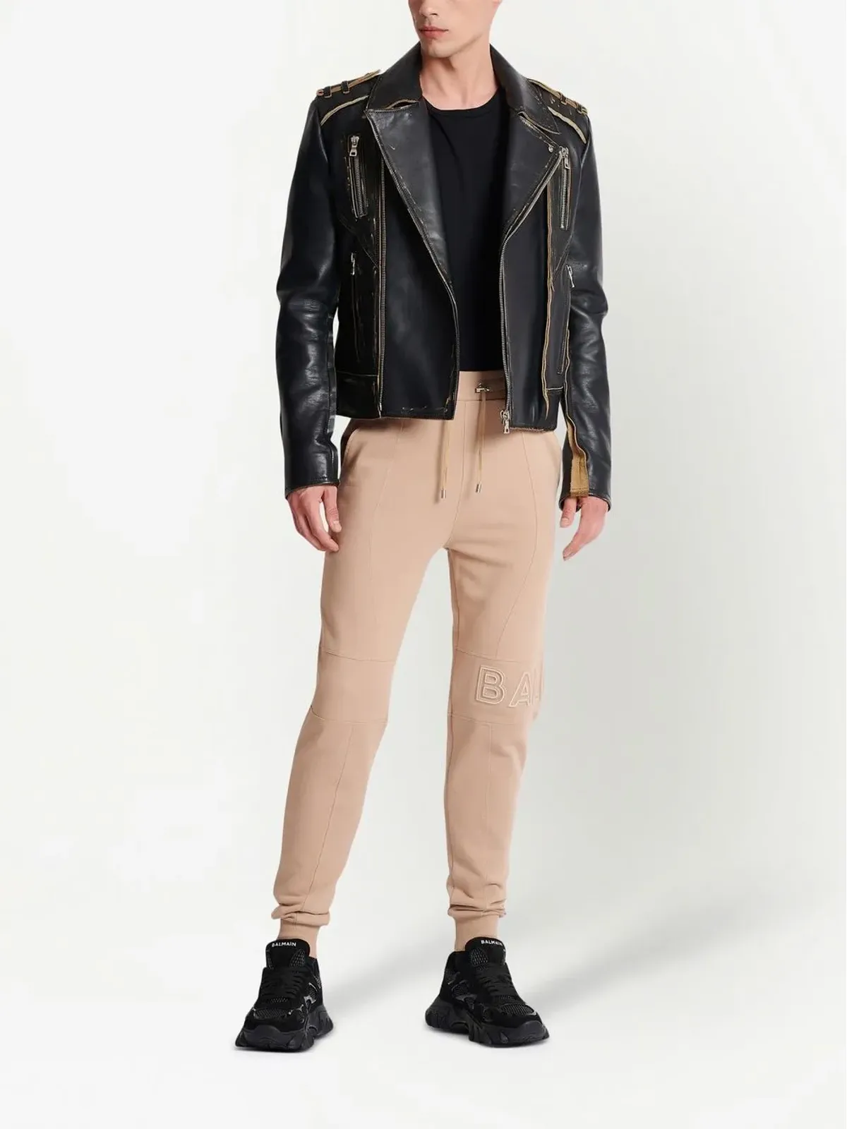 Balmain エンボスロゴ トラックパンツ - 画像2