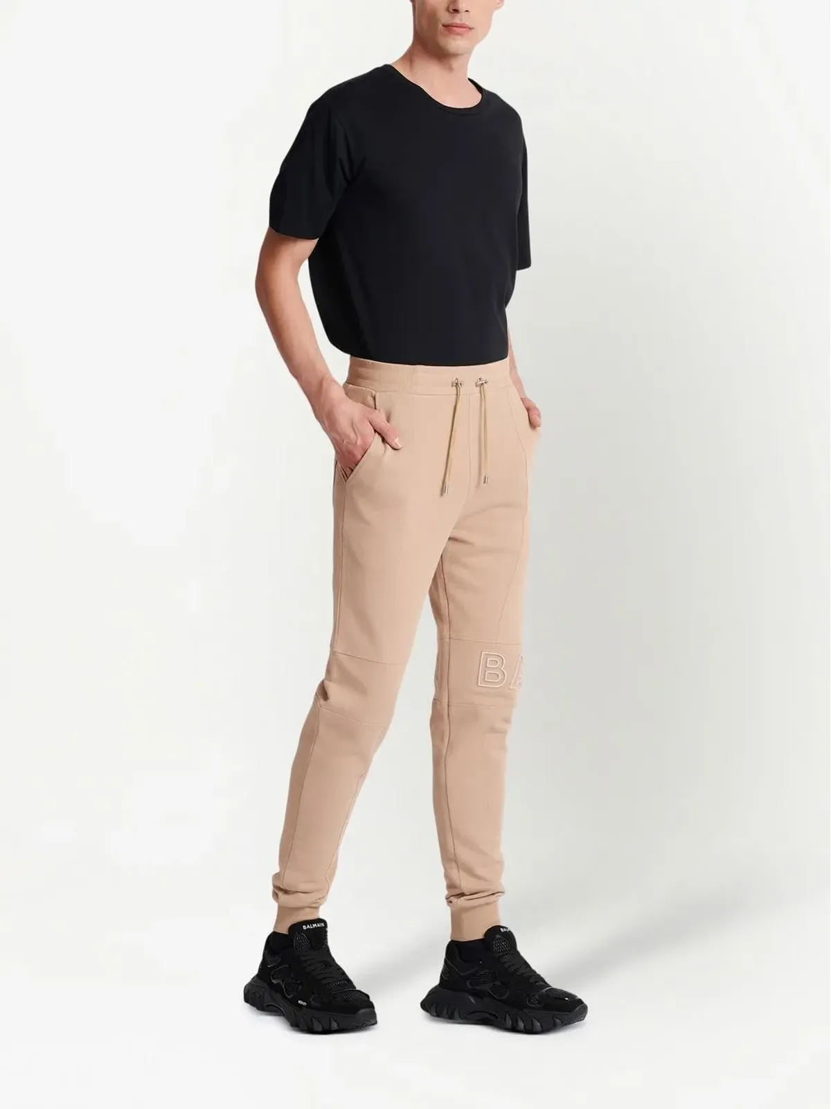 Balmain エンボスロゴ トラックパンツ - 画像3