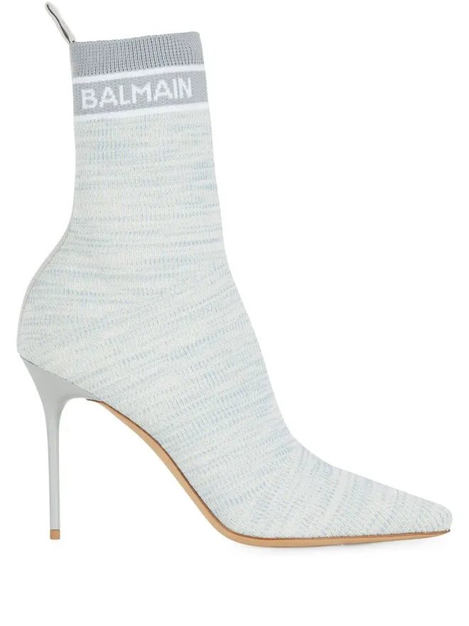 BALMAIN Balmain スカイ ニット アンクルブーツの商品画像