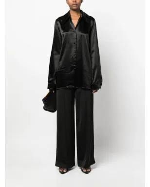 Jil Sander ブラック エラスティックストレートパンツ - サムネイル2