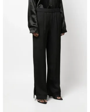 Jil Sander ブラック エラスティックストレートパンツ - サムネイル3