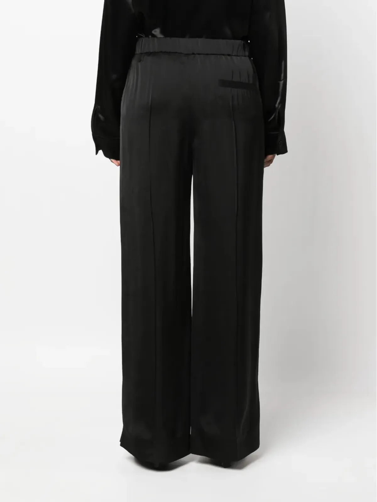 Jil Sander ブラック エラスティックストレートパンツ - 画像4