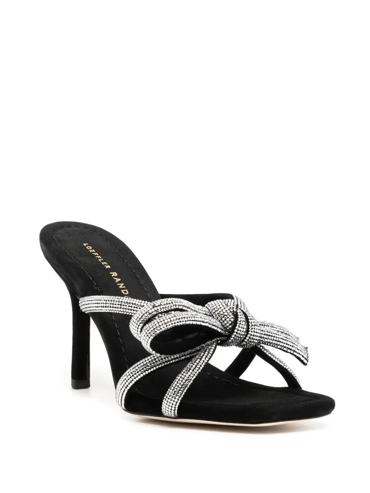 Loeffler Randall Margi クリスタル装飾サンダル（ブラック） - 画像2