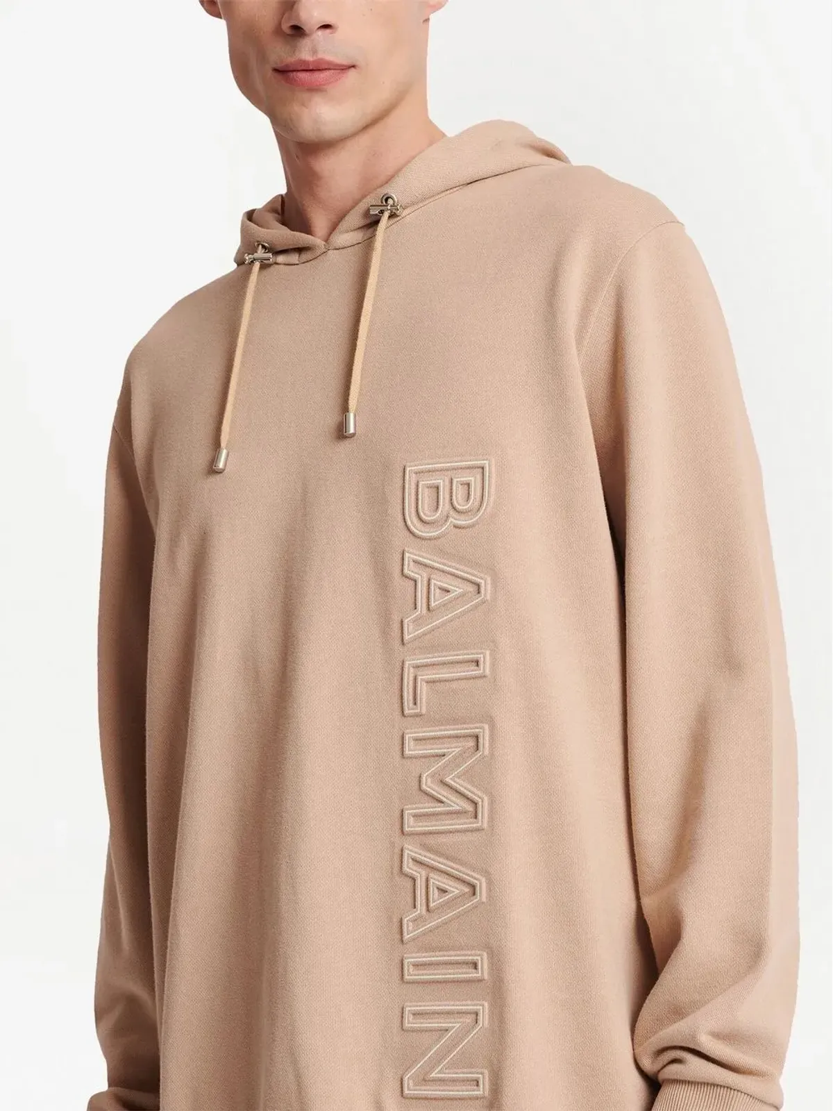 Balmain ロゴエンボス コットン パーカー - 画像5
