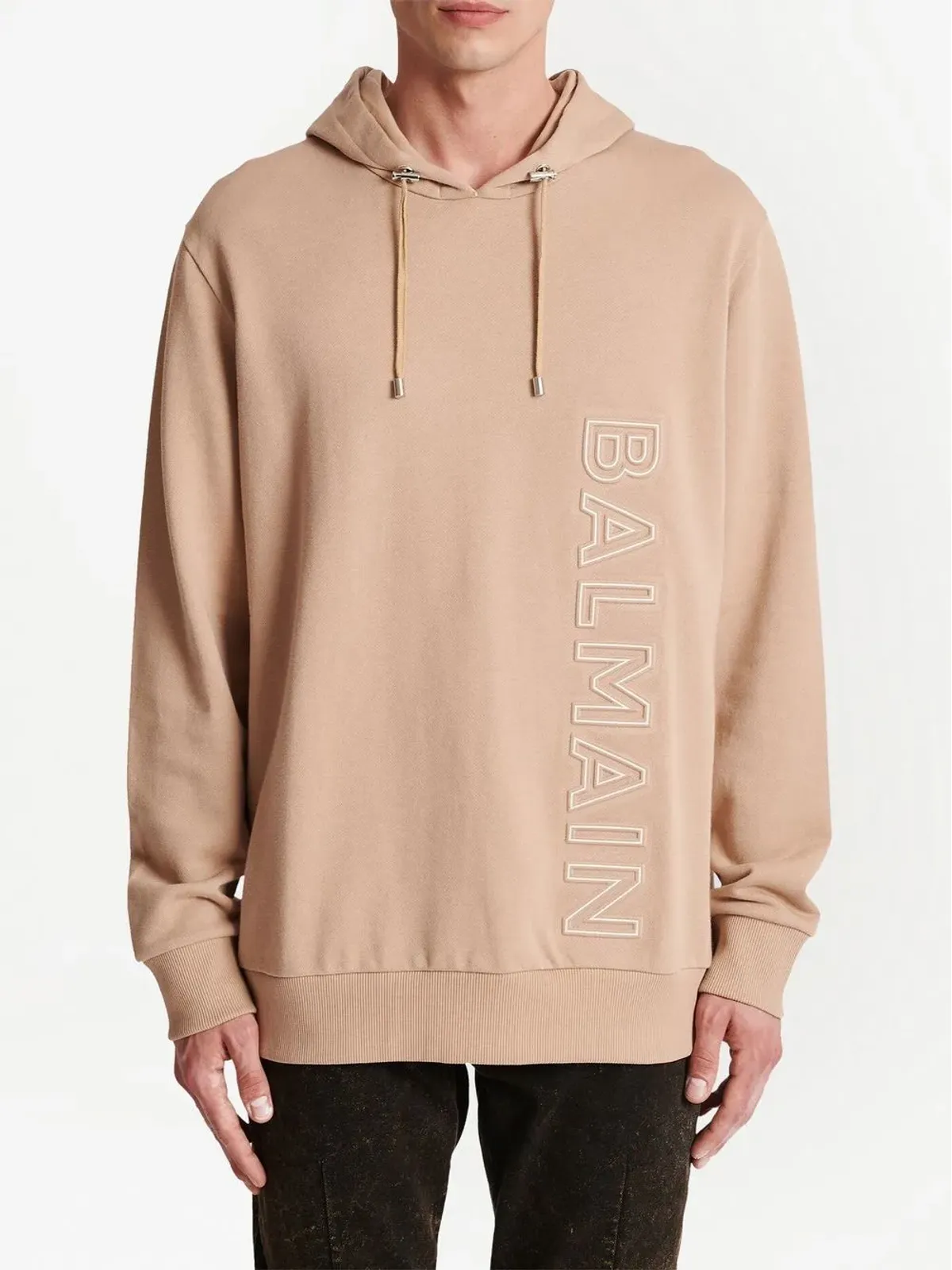 Balmain ロゴエンボス コットン パーカー - 画像3