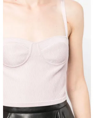Alexander McQueen ビスチェ風リブ編みクロップトップ - サムネイル5