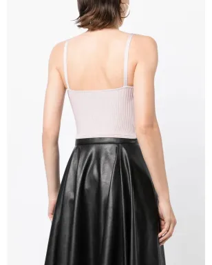 Alexander McQueen ビスチェ風リブ編みクロップトップ - サムネイル4