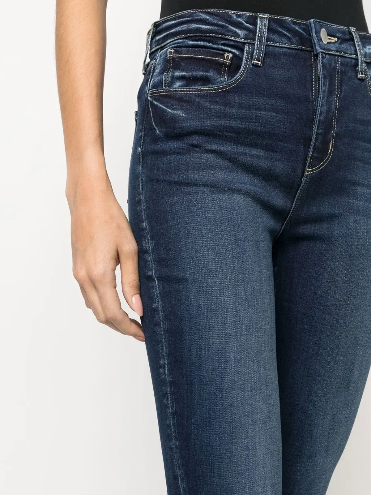 L'Agence セルマ ハイライズ ブーツカット ジーンズ - ブルー - 画像5
