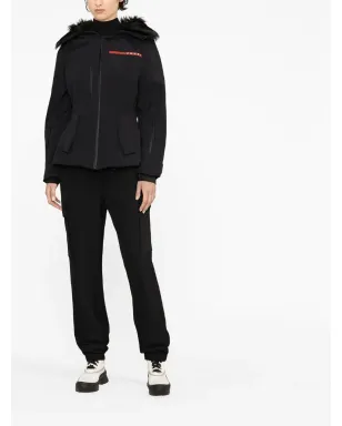 Prada ロゴパッチ フード付きジャケット - サムネイル2