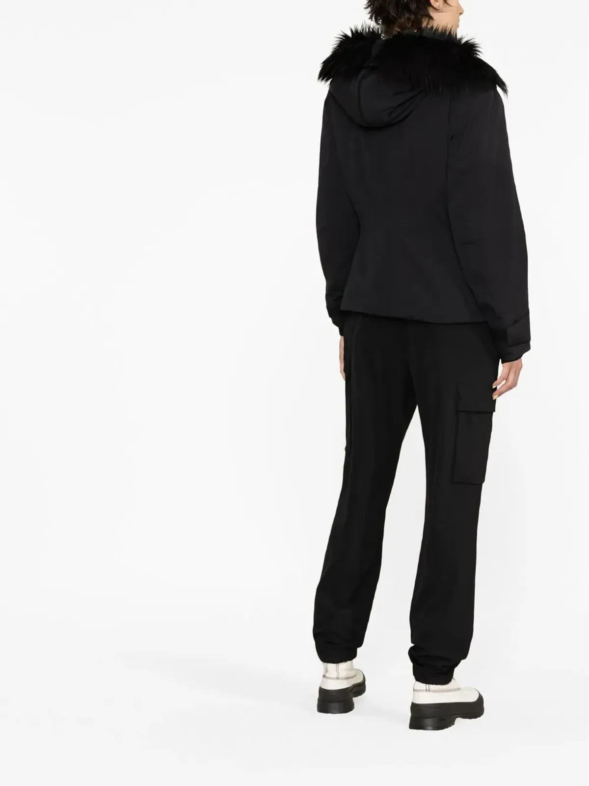 Prada ロゴパッチ フード付きジャケット - 画像3