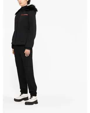Prada ロゴパッチ フード付きジャケット - サムネイル4