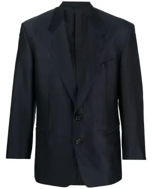 Gianfranco Ferré Pre-Owned 1980s stepped lapels blazer - 1980年代 ステップド ラペル ブレザー - サムネイル1