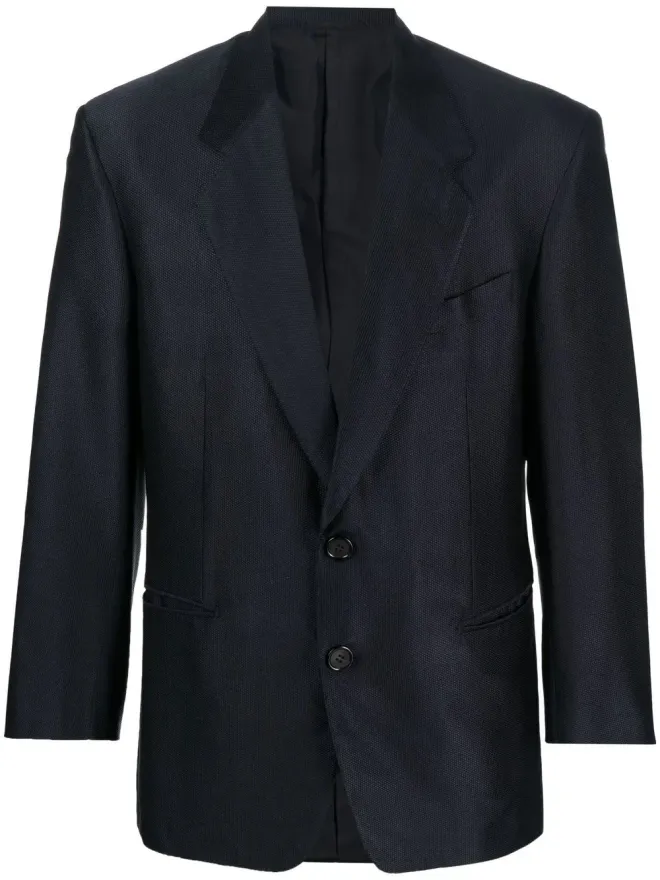 Gianfranco Ferré Pre-Owned Gianfranco Ferré Pre-Owned 1980s stepped lapels blazer - 1980年代 ステップド ラペル ブレザーの商品画像