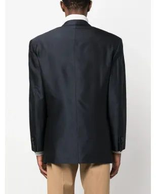 Gianfranco Ferré Pre-Owned 1980s stepped lapels blazer - 1980年代 ステップド ラペル ブレザー - サムネイル4