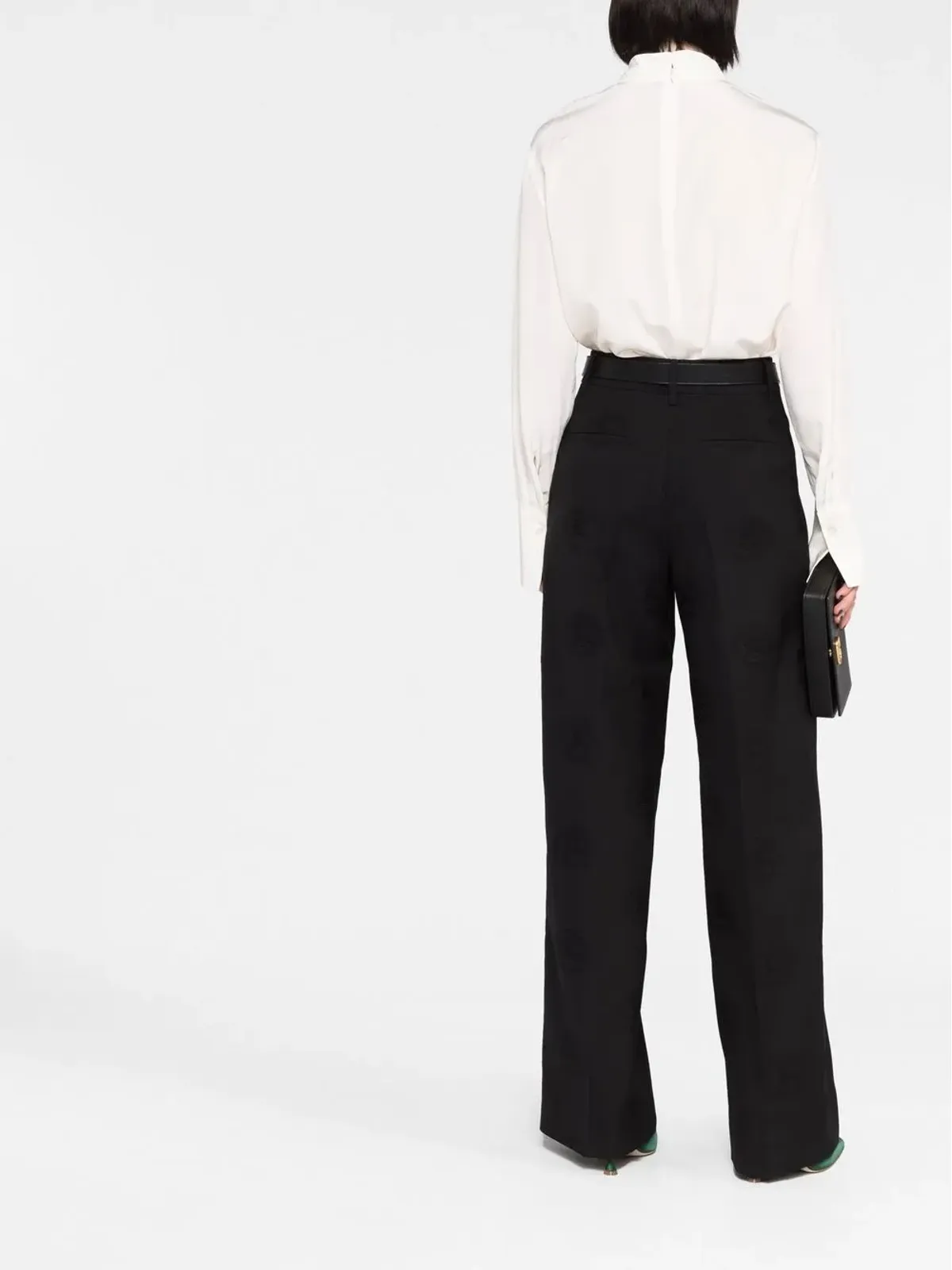 Burberry ワイドレッグ テーラードパンツ - 画像4