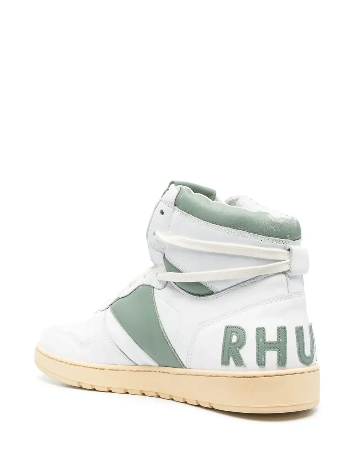 RHUDE Rhecess-Hi レザー スニーカー（ホワイト） - 画像3
