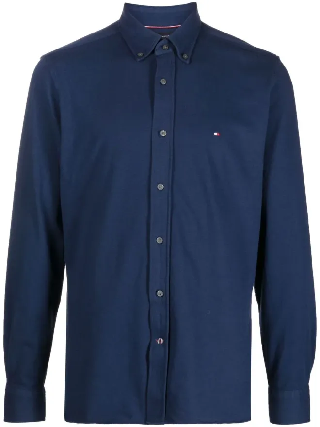 Tommy Hilfiger Tommy Hilfiger 刺繍ロゴ入り長袖シャツの商品画像