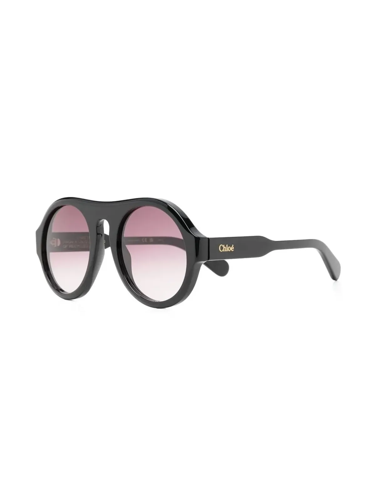 Chloé Eyewear パイロットフレーム グラデーションレンズ サングラス - 画像2
