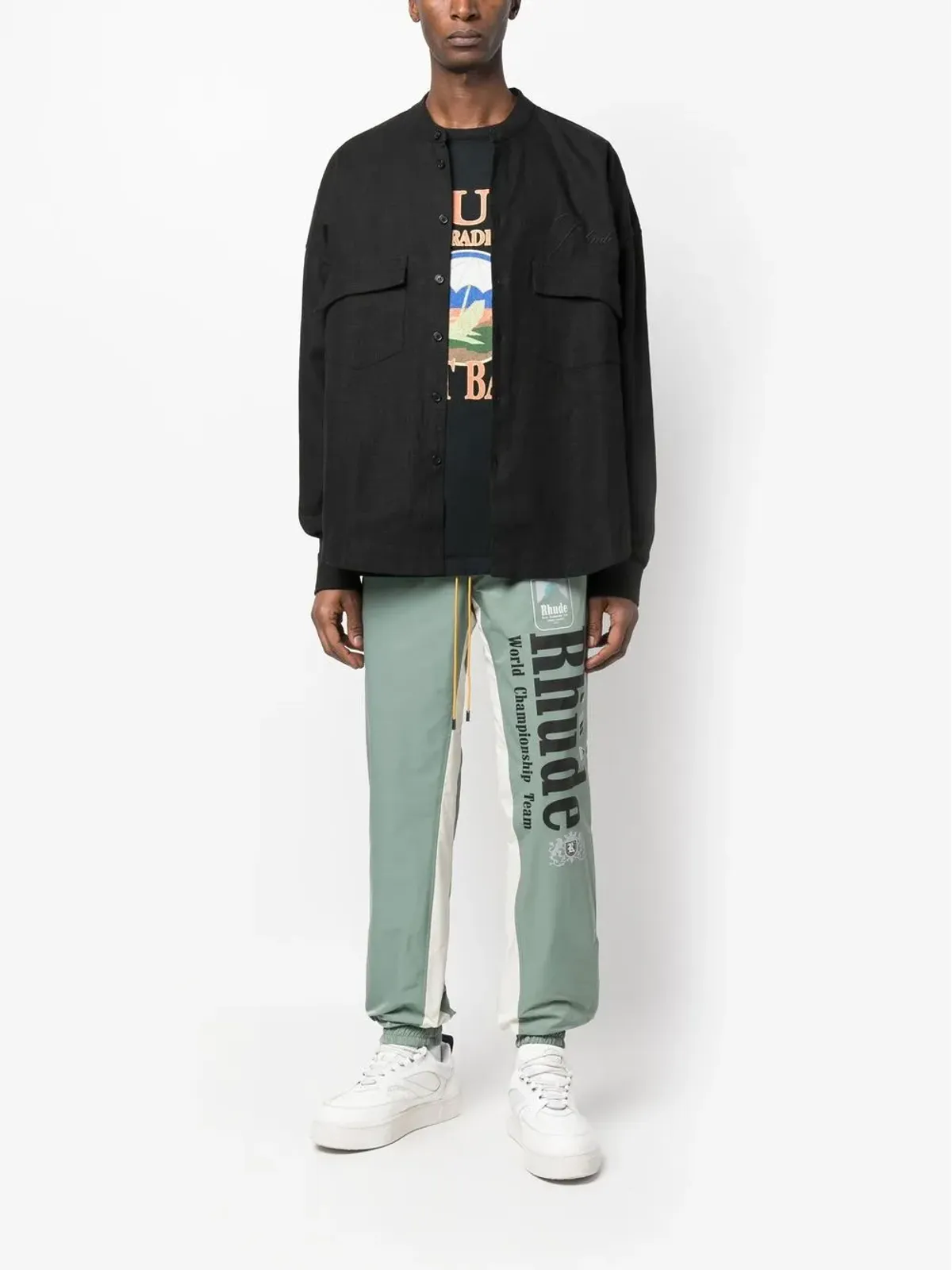 RHUDE Senna ロゴプリント トラックパンツ - 画像2