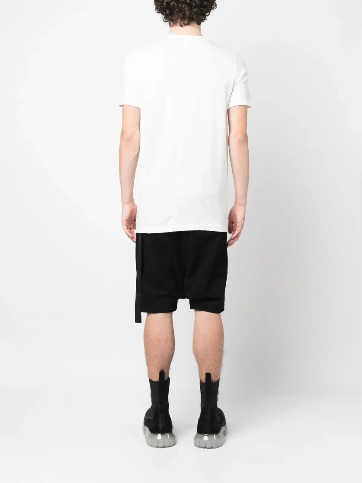 Rick Owens DRKSHDW レベル コットンTシャツ（ホワイト） - 画像4