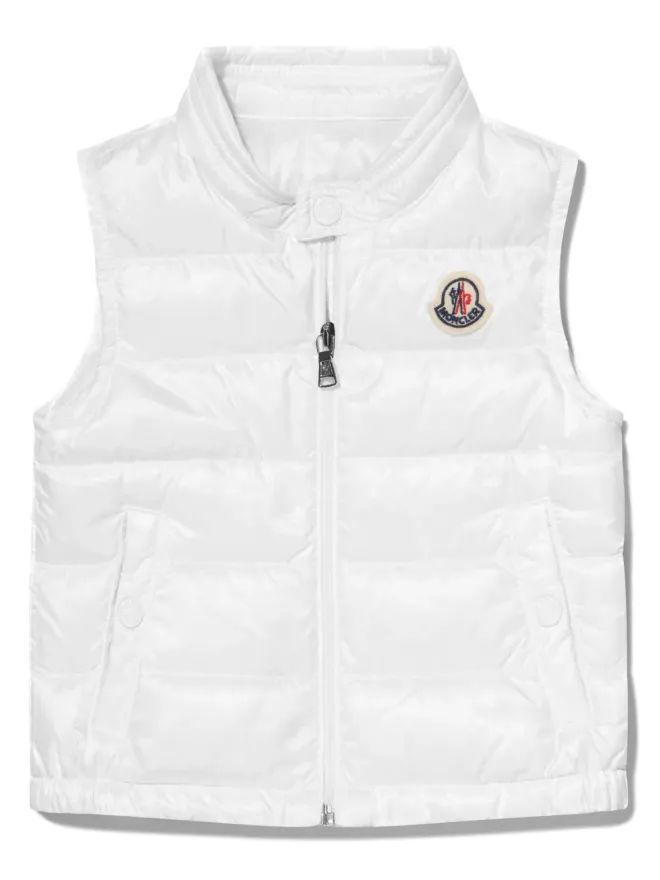 Moncler Enfant Moncler Enfant ロゴパッチ付きジップアップパッド入りジレの商品画像
