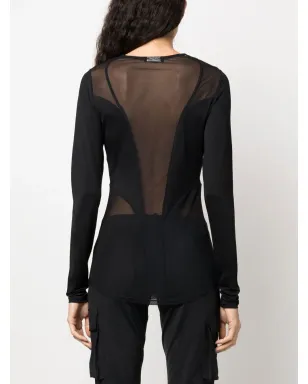 Balmain セミシアー・パネルドトップ ブラック - サムネイル4