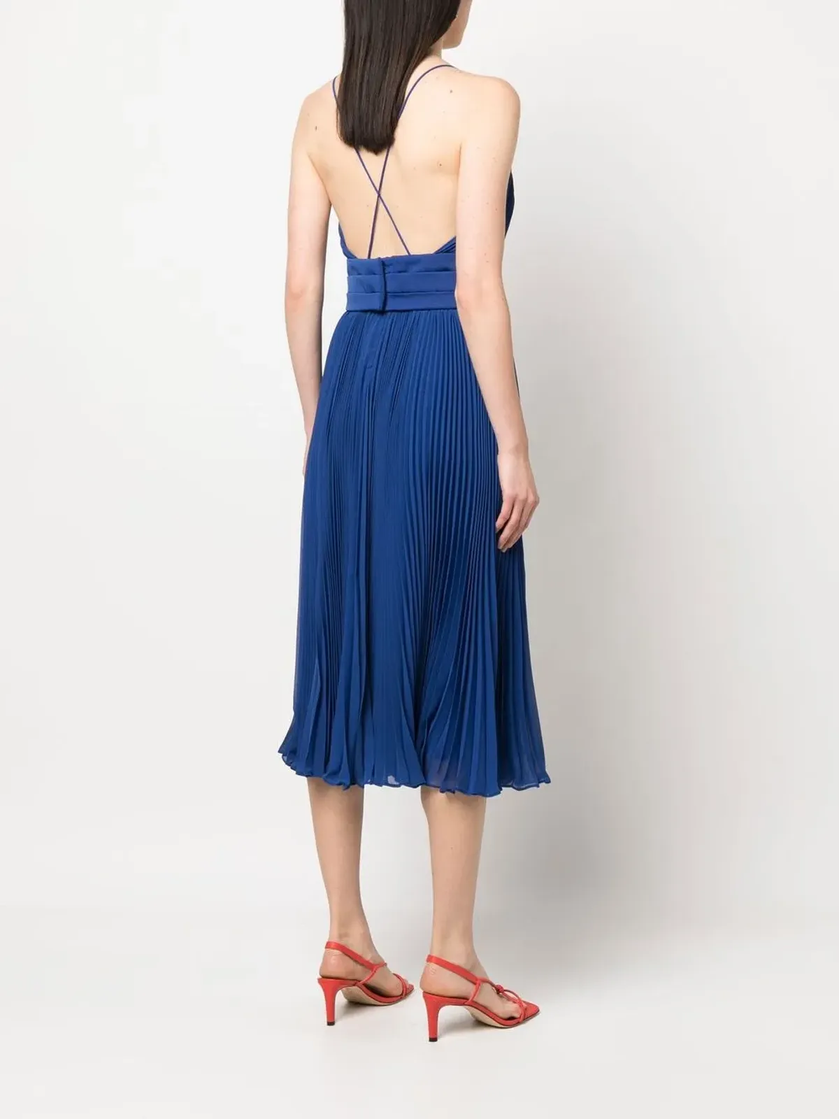 Max Mara フルードレープ ミディドレス - 画像4