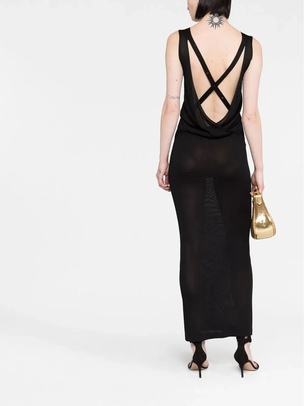 TOM FORD Vネック ニットワンピース - 画像2