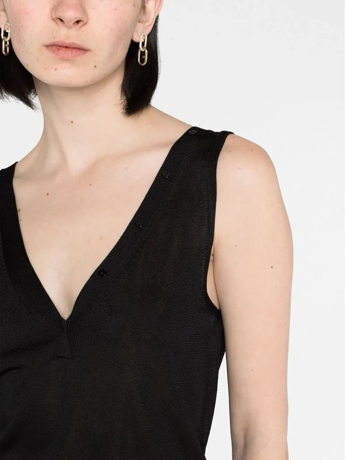 TOM FORD Vネック ニットワンピース - 画像3