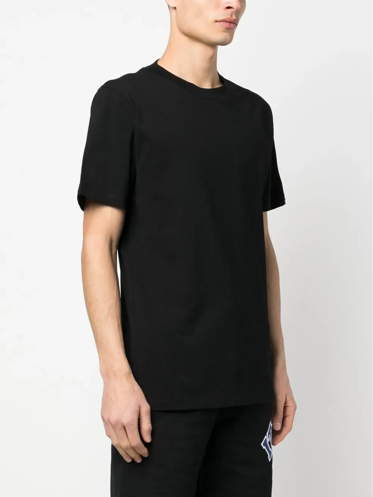 GCDS ソリッドカラーTシャツ ブラック - 画像3