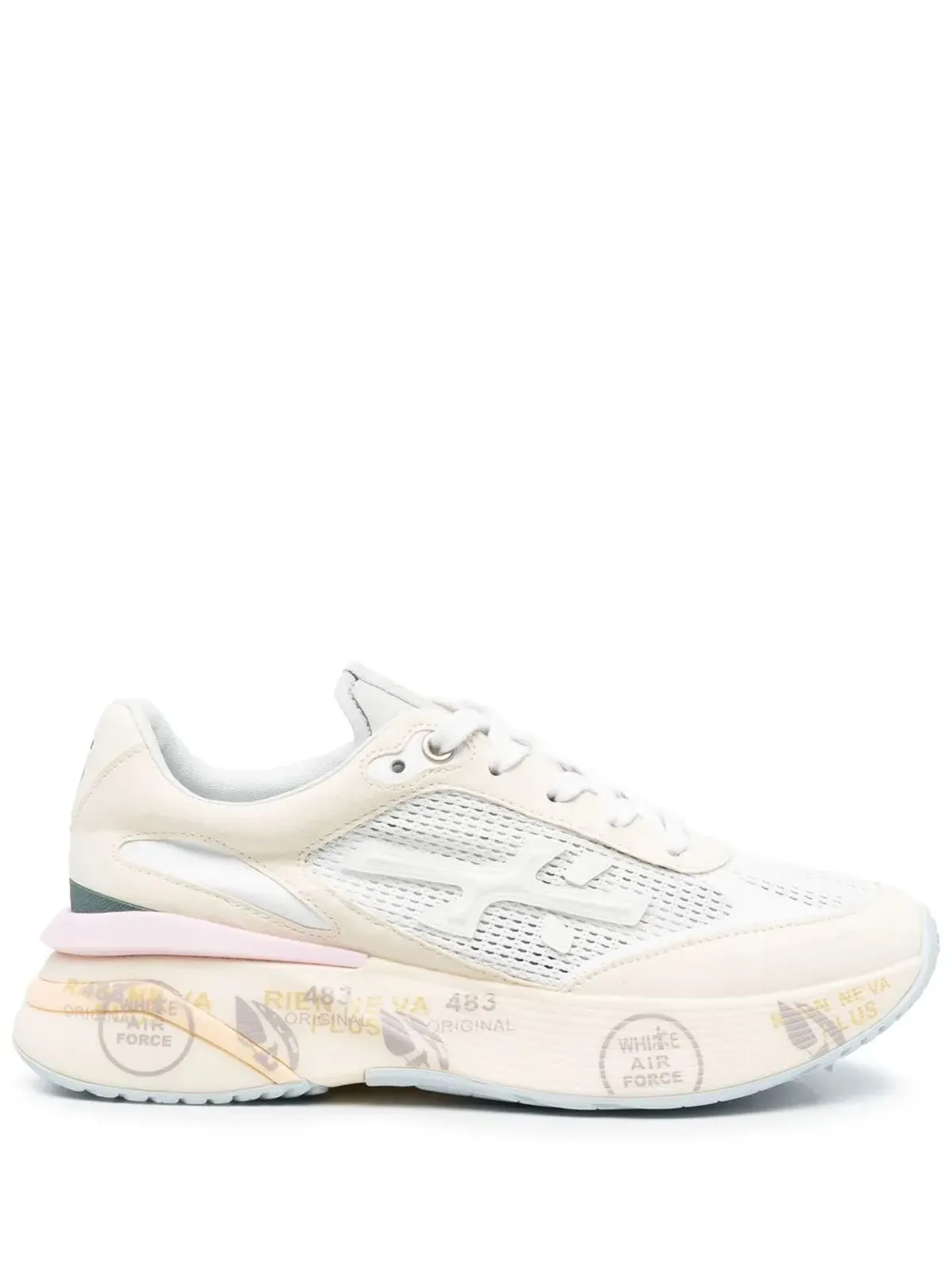 Premiata ロゴパッチ レースアップスニーカー - 画像1