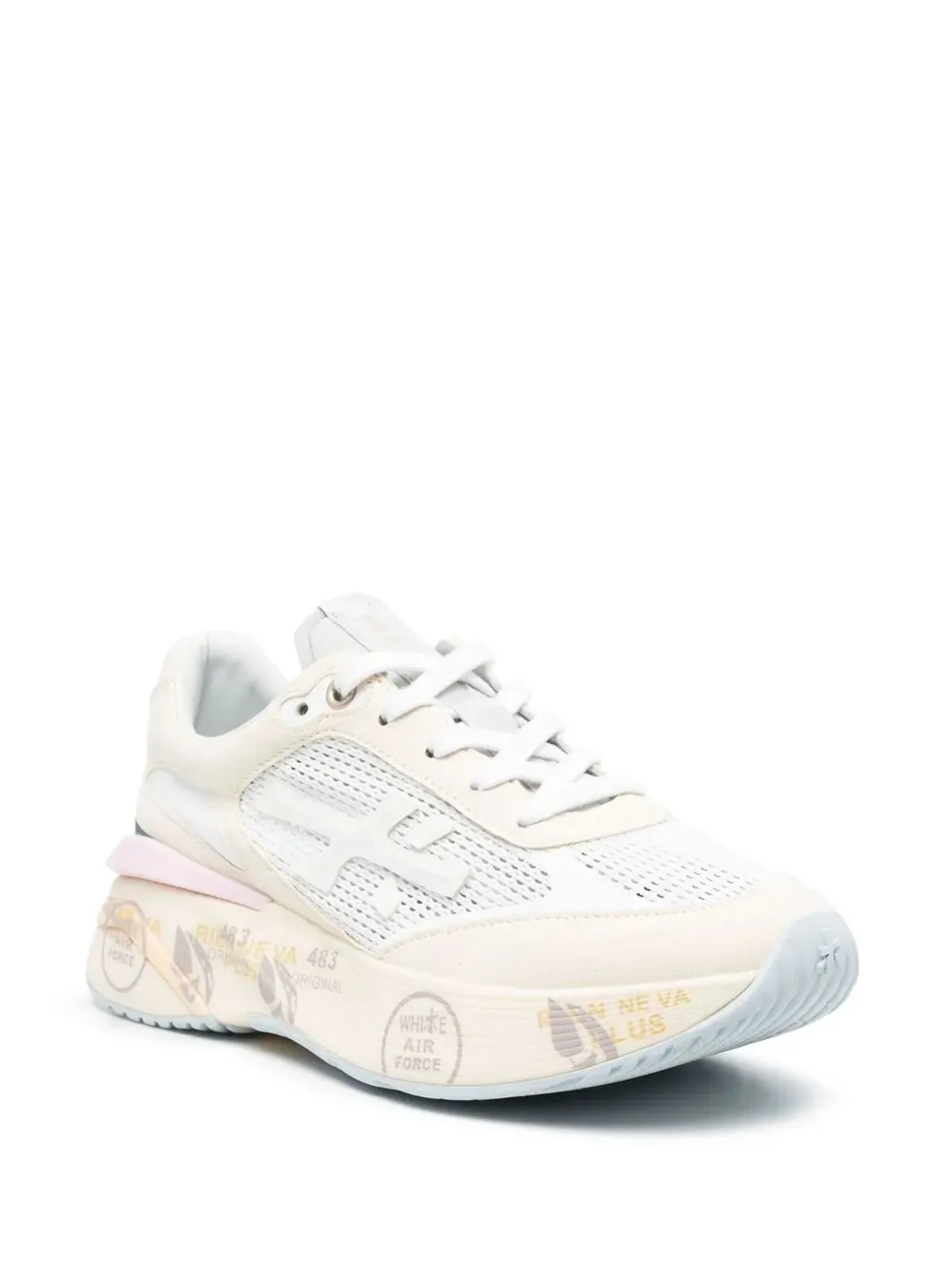 Premiata ロゴパッチ レースアップスニーカー - 画像2