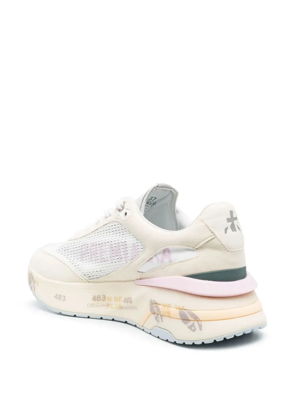 Premiata ロゴパッチ レースアップスニーカー - 画像3