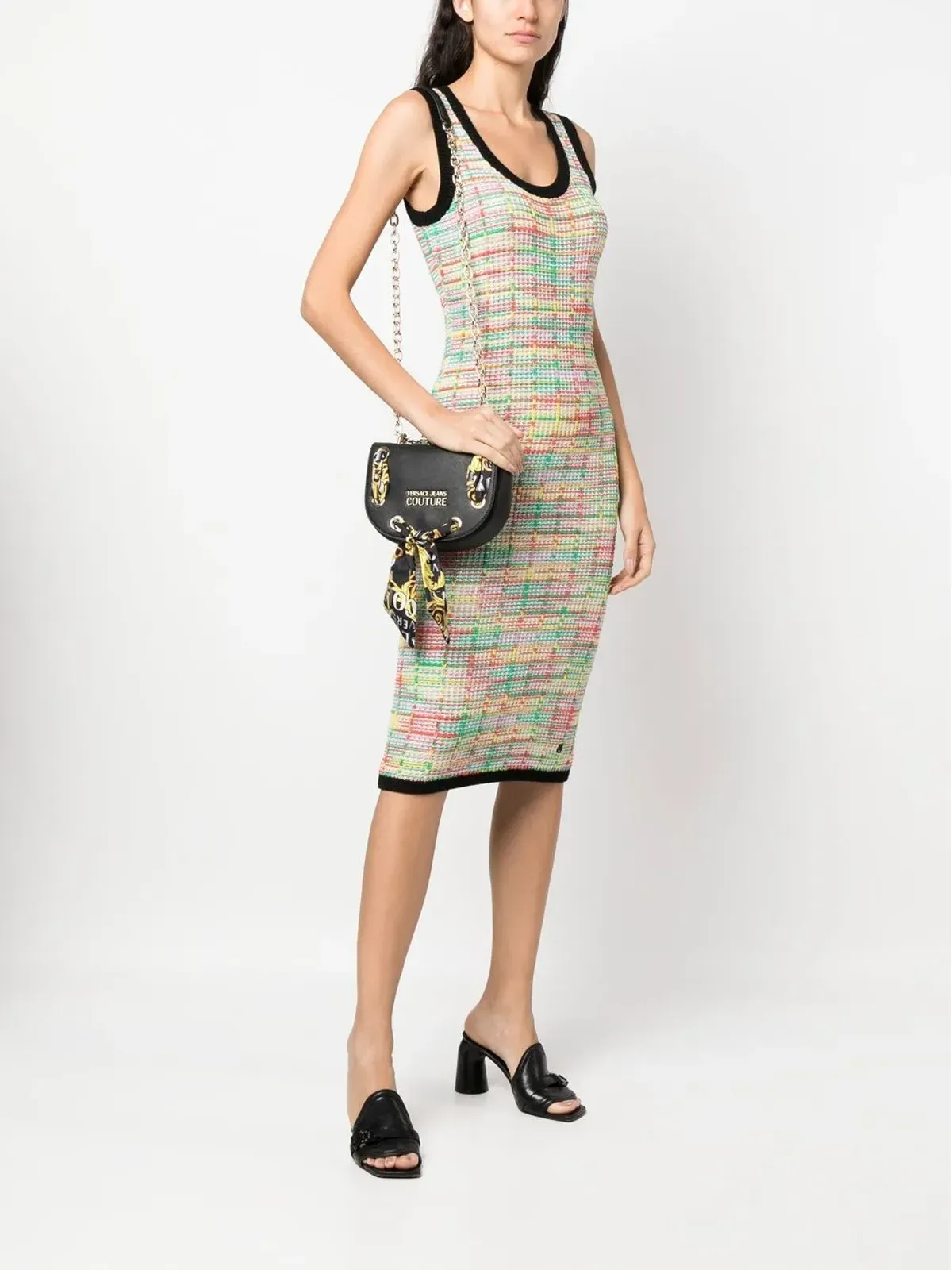 Versace Jeans Couture スカーフディテール クロスボディバッグ - 画像2