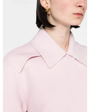 Jil Sander 襟付きウールジャケット ピンク - サムネイル3