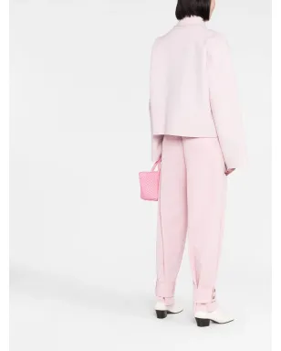 Jil Sander 襟付きウールジャケット ピンク - サムネイル4