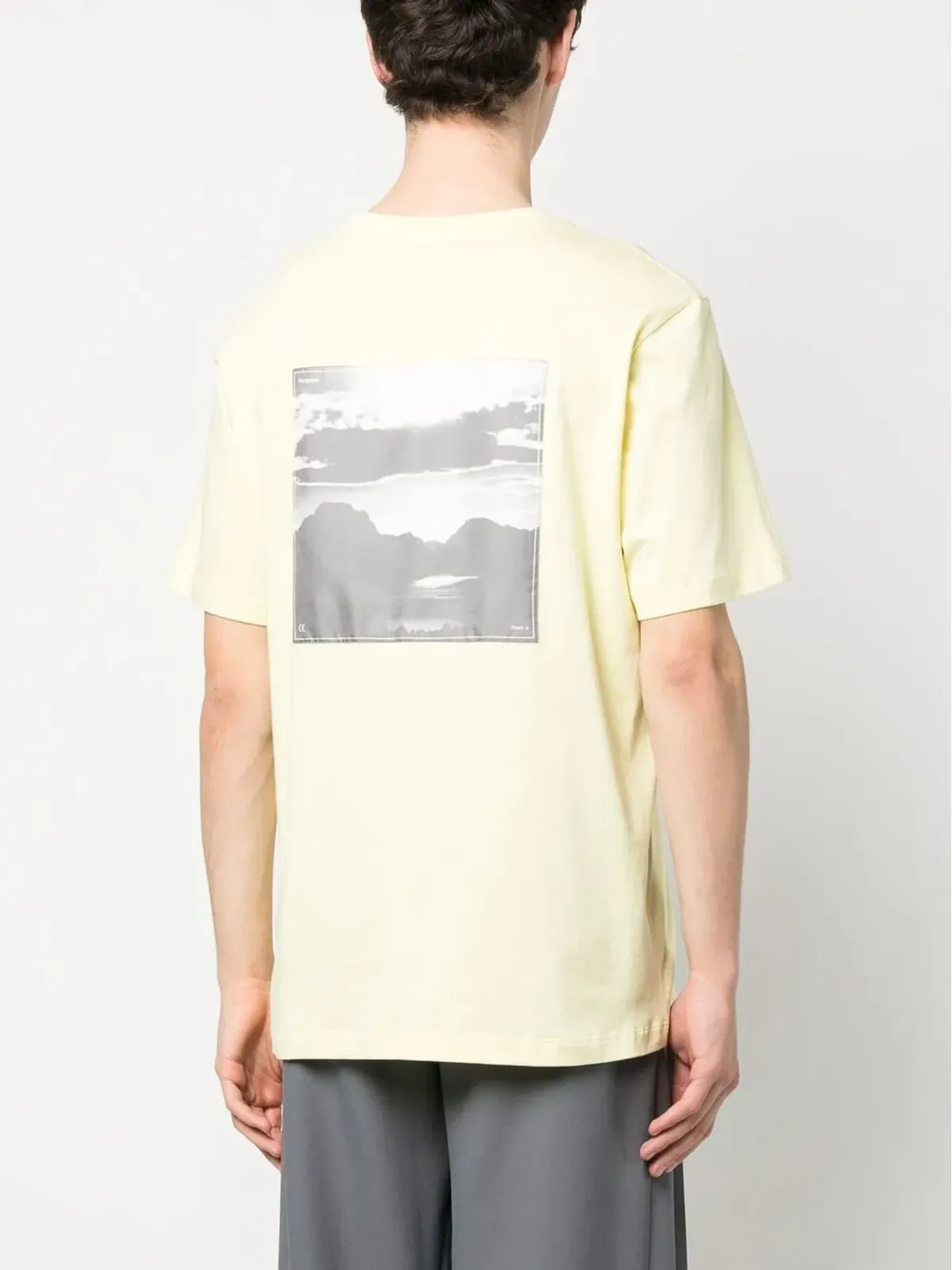 OAMC フォトグラフプリント半袖Tシャツ - イエロー - 画像4