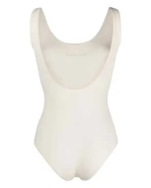 Jil Sander スクープバック ロゴプリント ワンピース水着 - サムネイル2