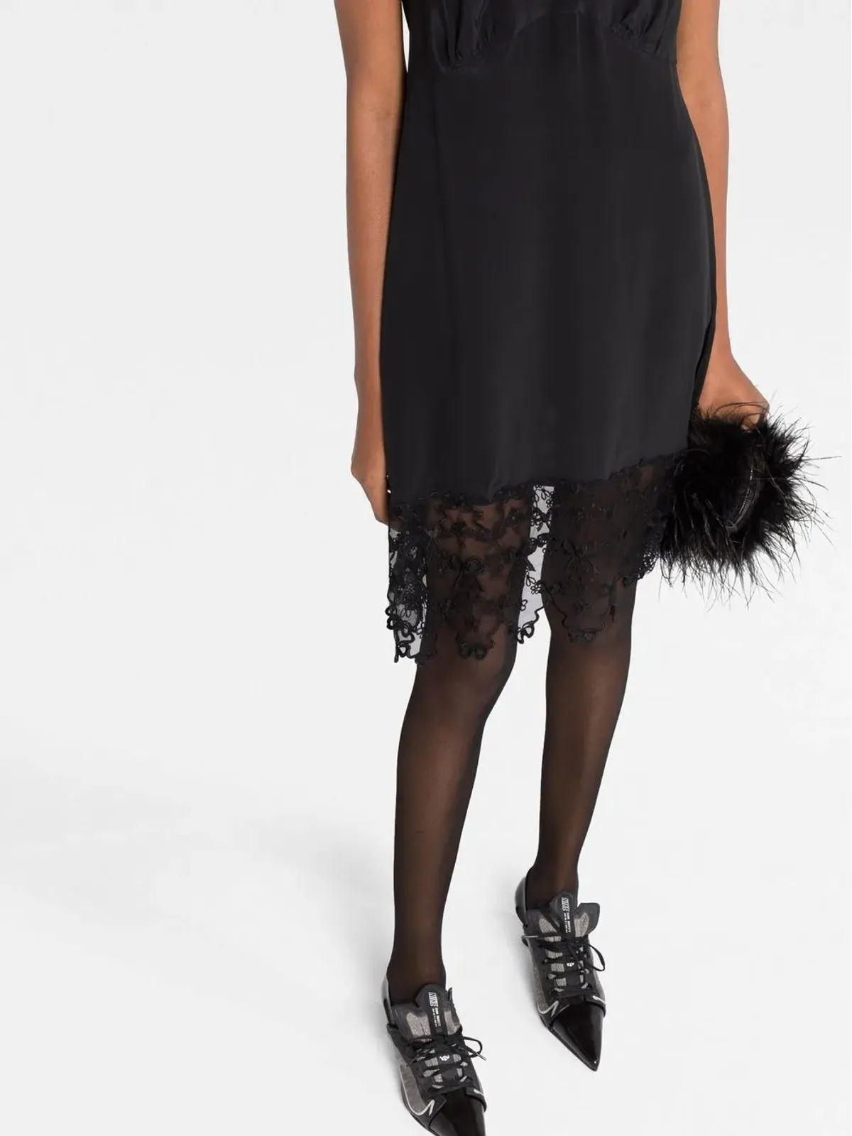 Simone Rocha ノースリーブ レースヘム ドレス - 画像5