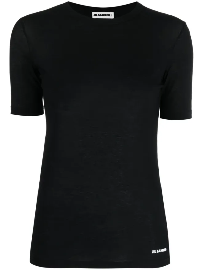 Jil Sander Jil Sander ロゴプリント ヘム Tシャツの商品画像