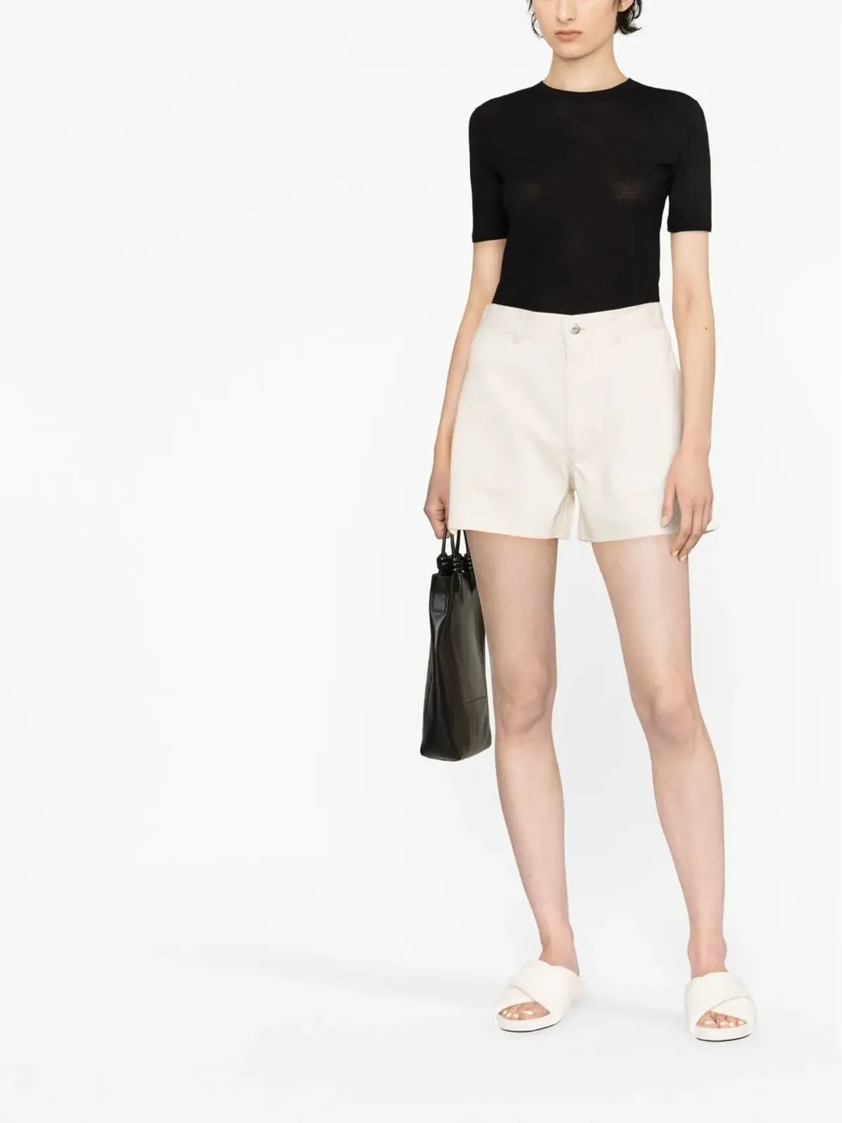 Jil Sander ロゴプリント ヘム Tシャツ - 画像2