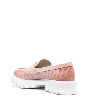 Santoni レザー ペニーローファー - ピンク - サムネイル3