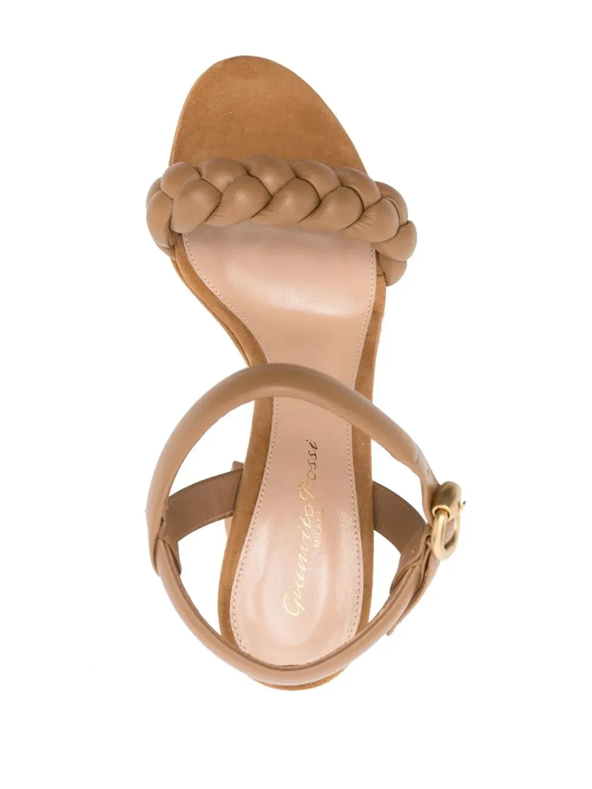 Gianvito Rossi スエード・プラットフォームサンダル - 画像4