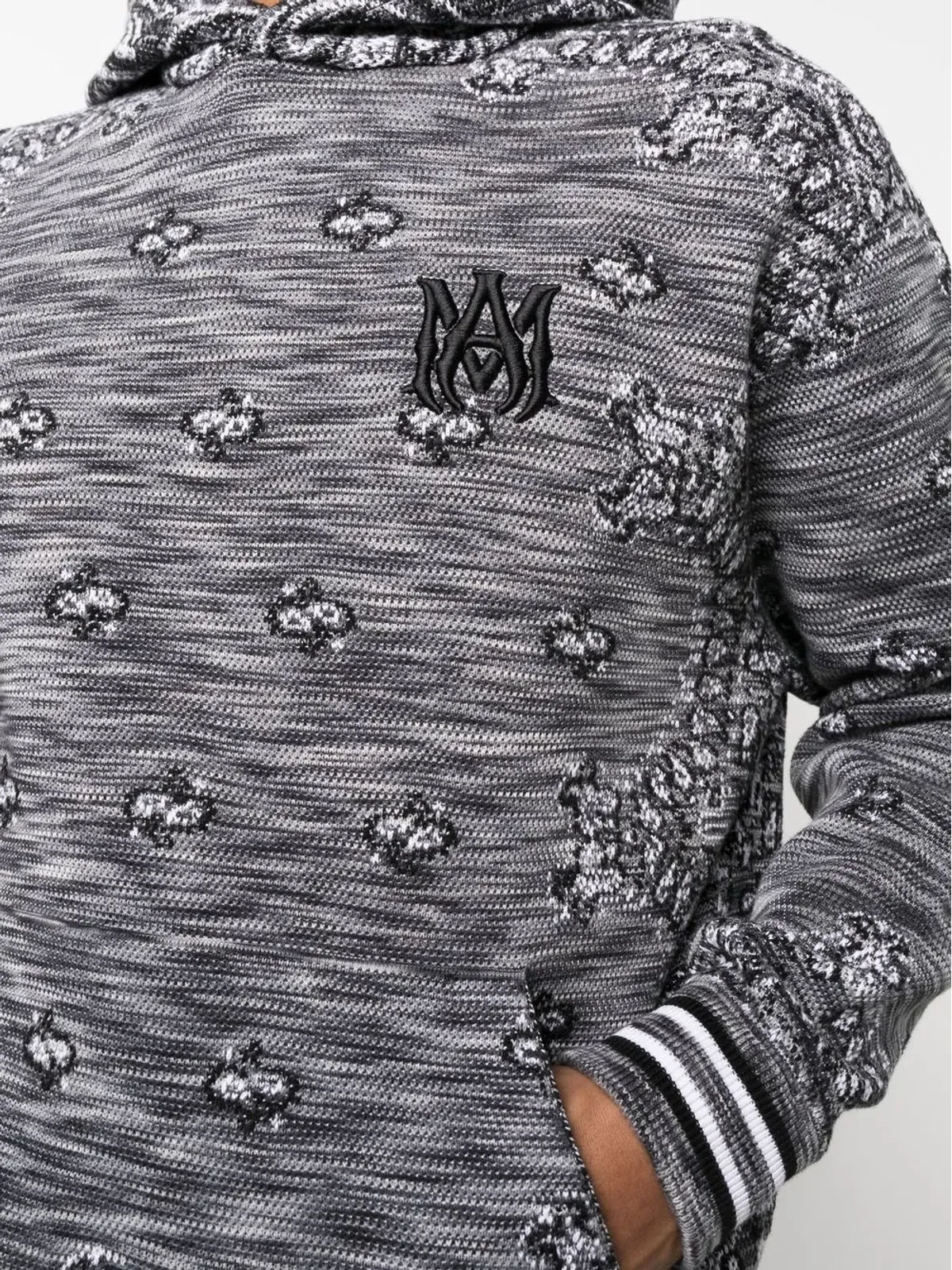 AMIRI ロゴパッチ プルオーバー フーディ - 画像5