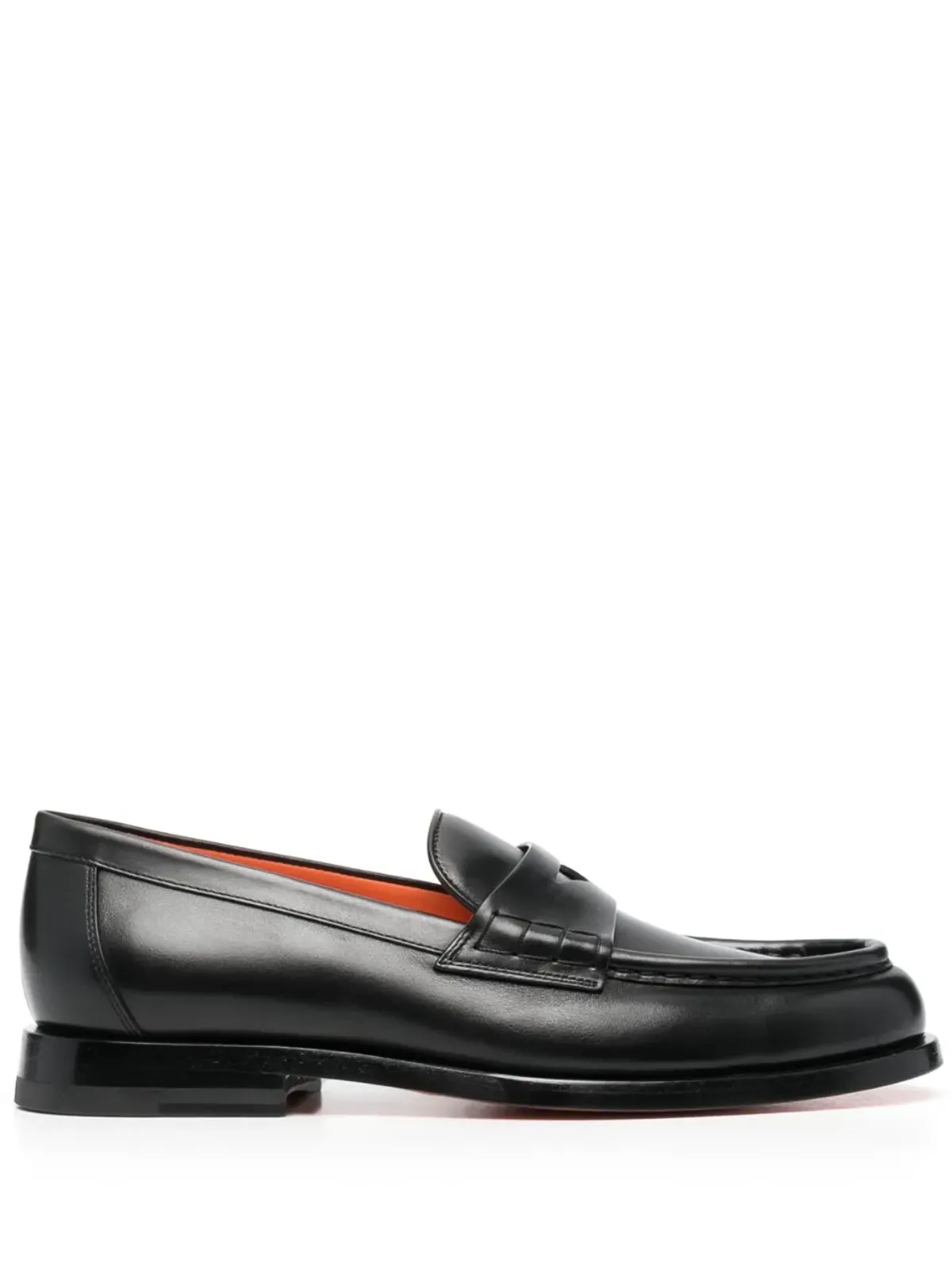 Santoni フラットレザー ローファー - 画像1