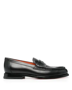 Santoni フラットレザー ローファー - サムネイル1