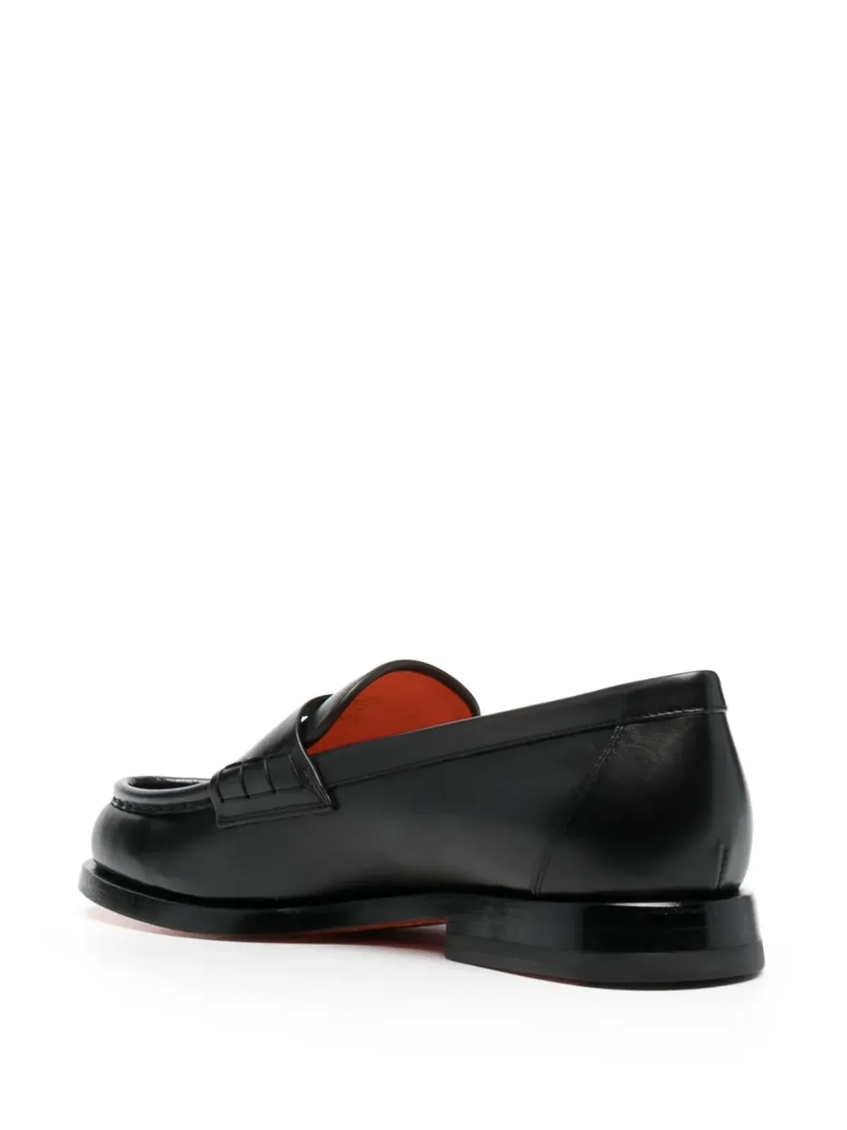 Santoni フラットレザー ローファー - 画像3