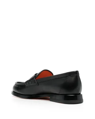 Santoni フラットレザー ローファー - サムネイル3